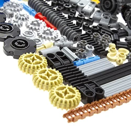 Habow 116pcs Technic Parts - Gears, Axle, Pin, Connector, Wheels | Building Blocks for Kids thumbnail 4