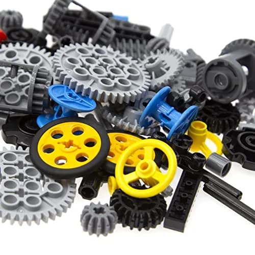 Habow 116pcs Technic Parts - Gears, Axle, Pin, Connector, Wheels | Building Blocks for Kids thumbnail 5