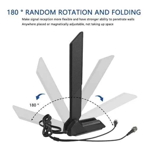 Zahara WiFi 6E Tri-Band Antenna for ASUS & Motherboards | 360° Omni-Directional Coverage (70-120 chars) thumbnail 4