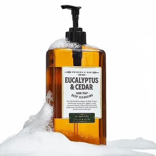 Body Prescriptions Crimson & Oak Deep Cleansing Hand Soap 17 Fl Oz | Eucalyptus & Cedar thumbnail 1