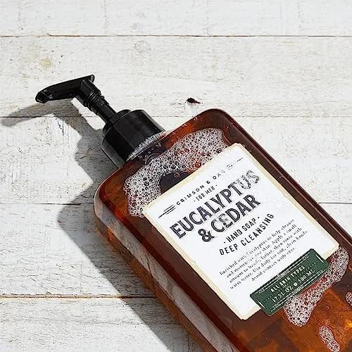 Body Prescriptions Crimson & Oak Deep Cleansing Hand Soap 17 Fl Oz | Eucalyptus & Cedar thumbnail 4