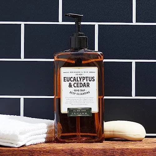 Body Prescriptions Crimson & Oak Deep Cleansing Hand Soap 17 Fl Oz | Eucalyptus & Cedar thumbnail 5