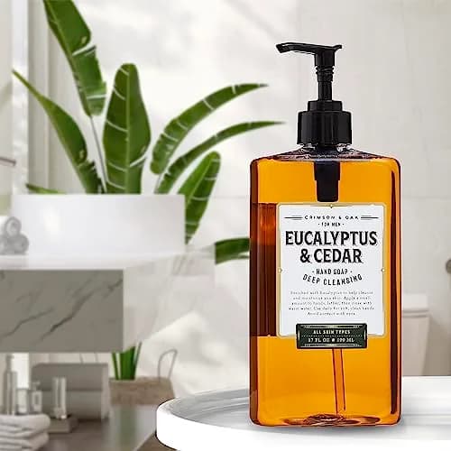 Body Prescriptions Crimson & Oak Deep Cleansing Hand Soap 17 Fl Oz | Eucalyptus & Cedar thumbnail 2