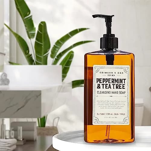 Body Prescriptions Crimson & Oak Deep Cleansing Hand Soap 17 Fl Oz | Peppermint & Tea Tree Moisturizing thumbnail 4