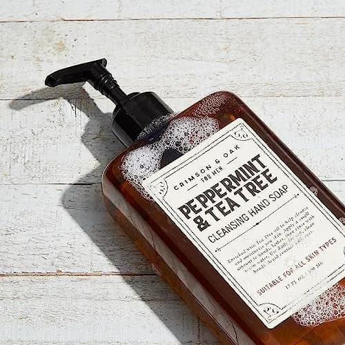 Body Prescriptions Crimson & Oak Deep Cleansing Hand Soap 17 Fl Oz | Peppermint & Tea Tree Moisturizing thumbnail 5