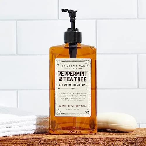 Body Prescriptions Crimson & Oak Deep Cleansing Hand Soap 17 Fl Oz | Peppermint & Tea Tree Moisturizing thumbnail 2