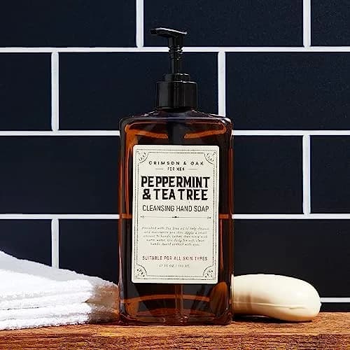 Body Prescriptions Crimson & Oak Deep Cleansing Hand Soap 17 Fl Oz | Peppermint & Tea Tree Moisturizing thumbnail 3