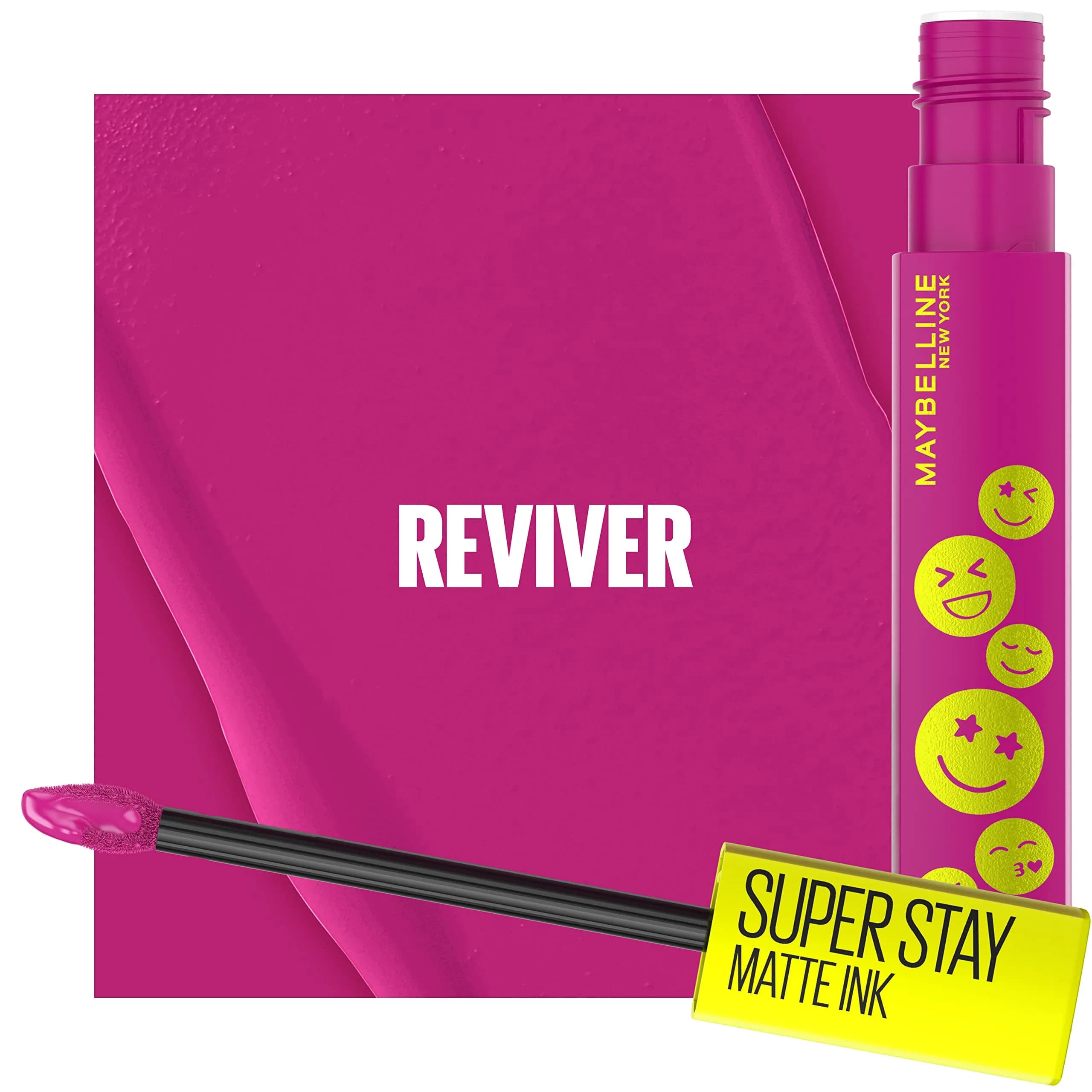 Maybelline Super Stay Matte Ink Liquid Lip Color, Reviver Plum, 5ml (0.17 Fl Oz) | Long-Lasting Matte Finish - view 3