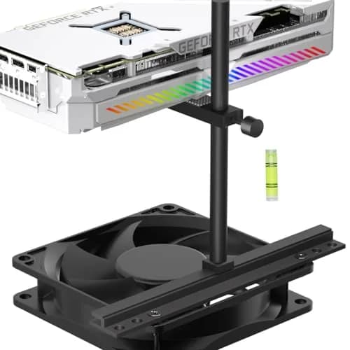 JOYJOM GPU Support Bracket Aluminum 136mm | Adjustable Anti Sag Video Card Stand thumbnail 1
