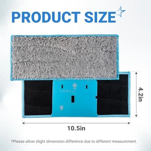 BlueStars 10 Packs m6 Washable Reusable Wet Mopping Pads Gray | Compatible with iRobot Braava Jet m6 Ultimate Robot Mop thumbnail 2