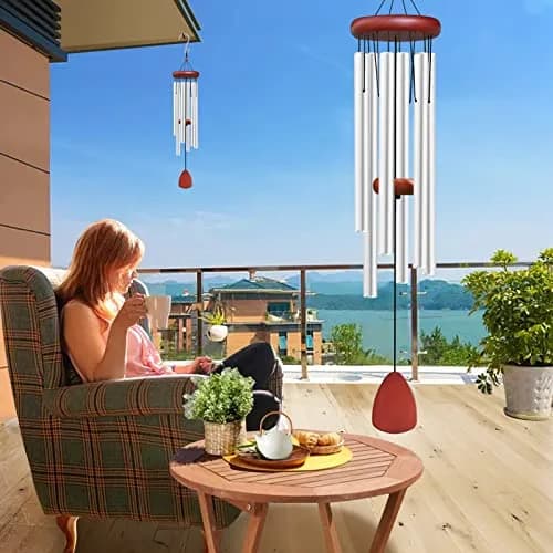 WENANA Large Aluminium Wind Chimes 91.44cm (36") | Soothing Melodic Outdoor Garden Decor thumbnail 5