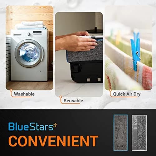 BlueStars 8 Pack m6 Microfiber Wet & Dry Mopping Pads | Compatible with iRobot Braava Jet M6 thumbnail 5