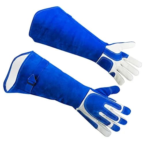 AOWPFVV Animal Handling Gloves Large 59.94 cm (23.6 in) | Bite Proof, Cut Resistant, Heat Resistant thumbnail 1