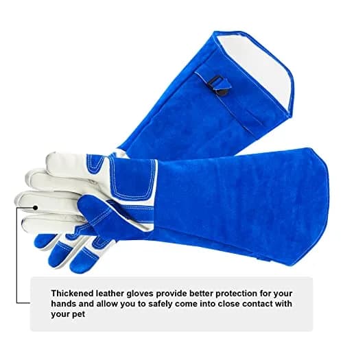 AOWPFVV Animal Handling Gloves Large 59.94 cm (23.6 in) | Bite Proof, Cut Resistant, Heat Resistant thumbnail 4