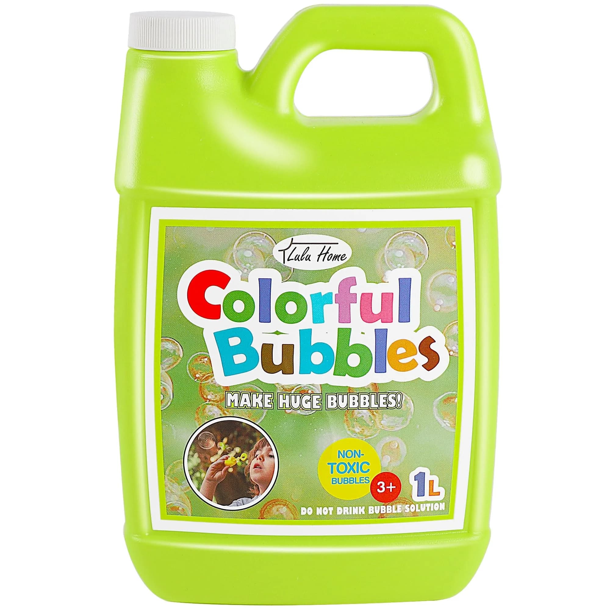 Lulu Home Concentrated Bubble Solution (1 L / 33.8 OZ) | Non-Toxic Bubble Refill for Machines & Wands - main product image