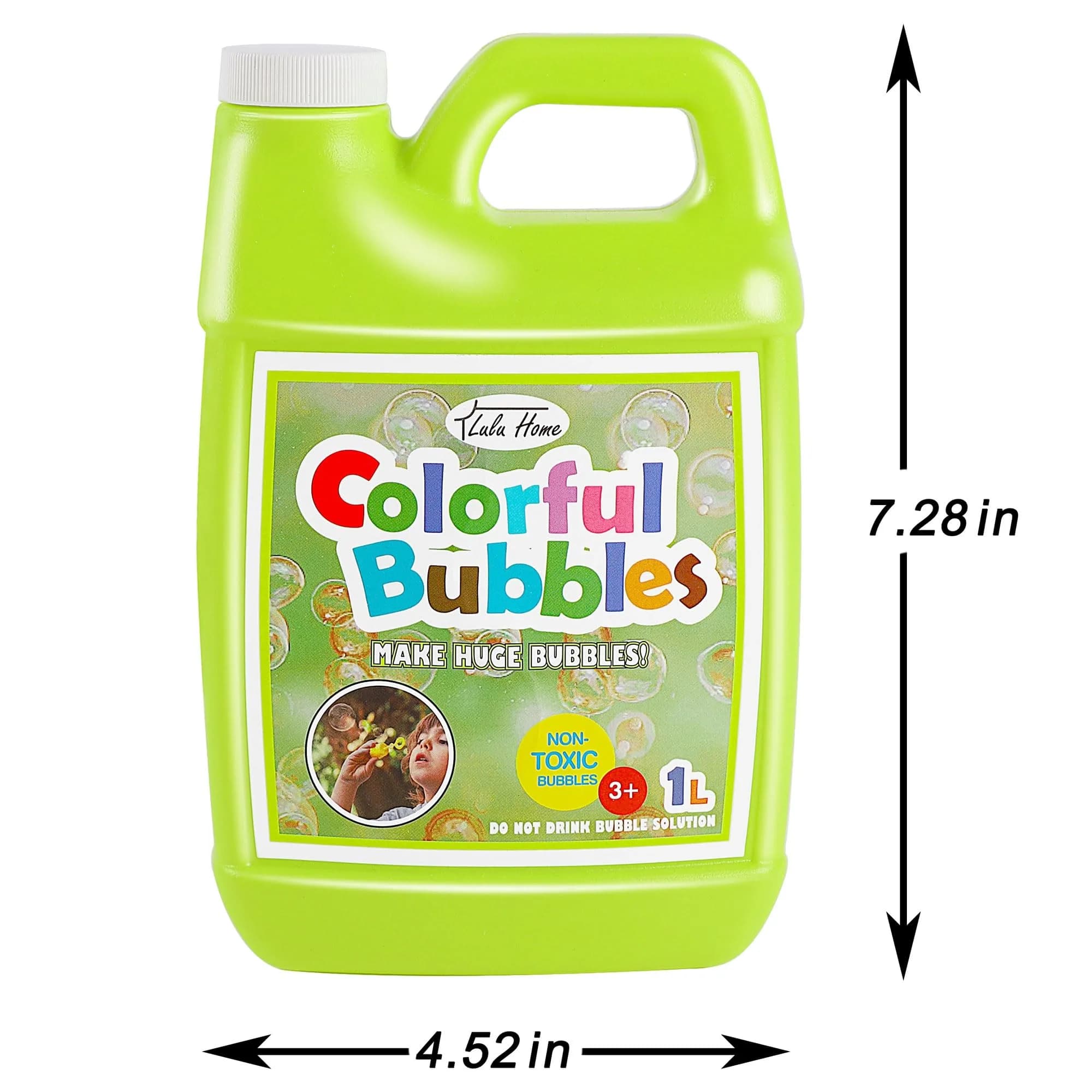 Lulu Home Concentrated Bubble Solution (1 L / 33.8 OZ) | Non-Toxic Bubble Refill for Machines & Wands - view 2