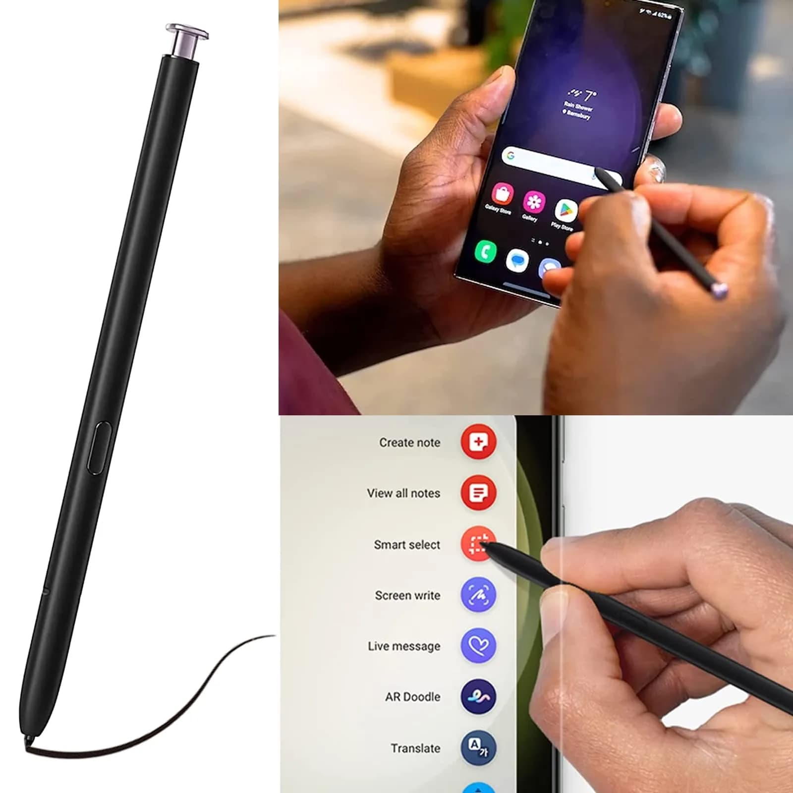 Dogxiong Lavender S Pen for Samsung Galaxy S23 Ultra 5G Stylus Pen Replacement 13cm (5.12 inches) - view 5