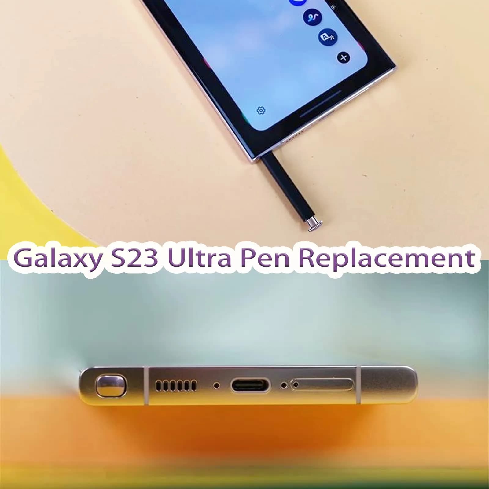 Dogxiong Lavender S Pen for Samsung Galaxy S23 Ultra 5G Stylus Pen Replacement 13cm (5.12 inches) - view 4