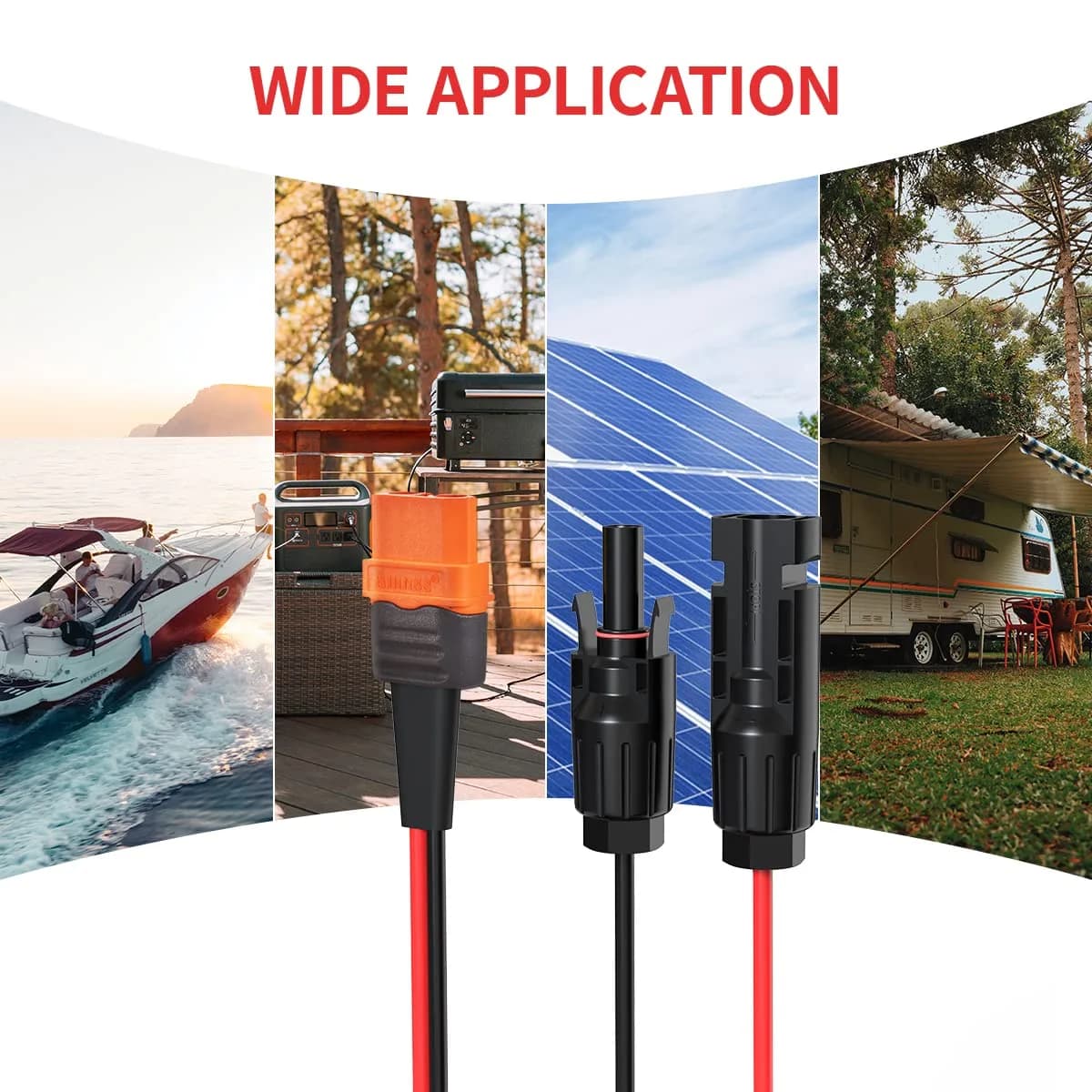 ELFCULB 12AWG Solar to XT60i Cable 7.62m (25FT) | Connects Solar Panels to Power Stations - view 7