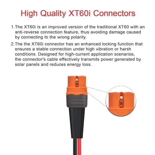 ELFCULB 12AWG Solar to XT60i Cable 7.62m (25FT) | Connects Solar Panels to Power Stations thumbnail 2