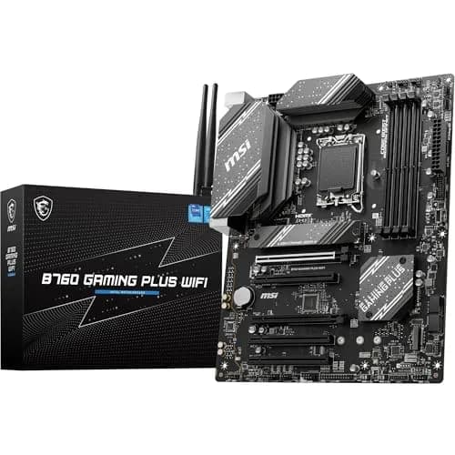 MSI B760 Gaming Plus WiFi Motherboard Intel B760 LGA 1700 ATX | DDR5 6800+MHz/OC, PCIe 4.0 x16, Wi-Fi 6E thumbnail 1
