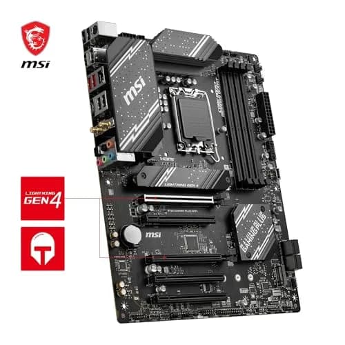 MSI B760 Gaming Plus WiFi Motherboard Intel B760 LGA 1700 ATX | DDR5 6800+MHz/OC, PCIe 4.0 x16, Wi-Fi 6E thumbnail 5