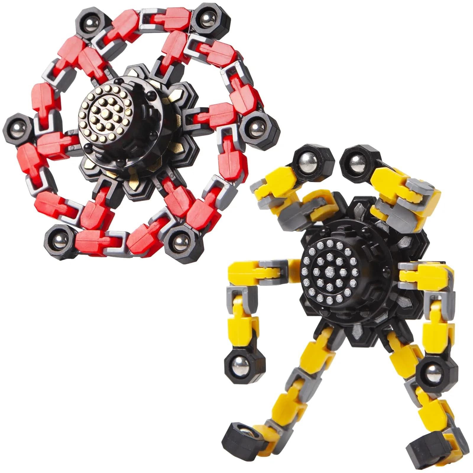 Gokeey Transformable Fidget Spinners 2 Pcs | ASTM-Tested Educational Toy - main product image