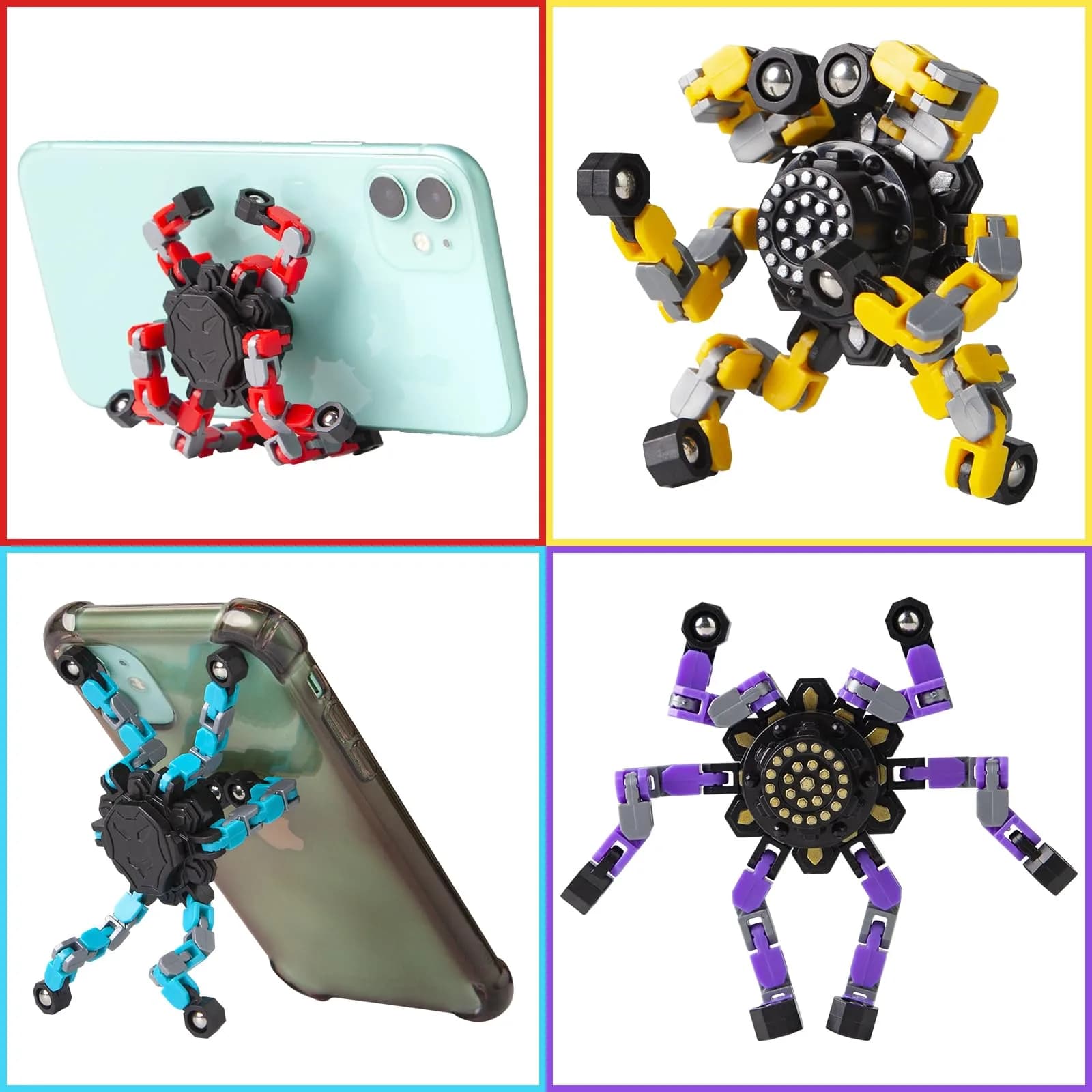Gokeey Transformable Fidget Spinners 2 Pcs | ASTM-Tested Educational Toy - view 5
