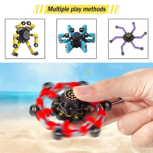 Gokeey Transformable Fidget Spinners 2 Pcs | ASTM-Tested Educational Toy thumbnail 6