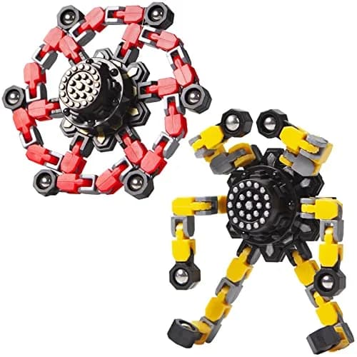 Gokeey Transformable Fidget Spinners 2 Pcs | ASTM-Tested Educational Toy thumbnail 1