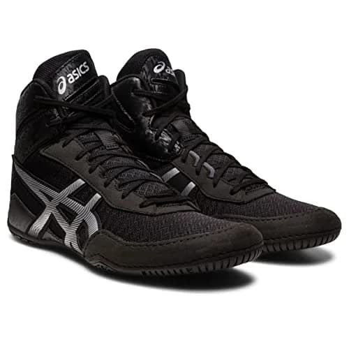 ASICS Men's MATCONTROL 3 Wrestling Shoes, 6.5 (24.5 cm), Black/Pure Silver | Secure Fit for Mat Performance thumbnail 2