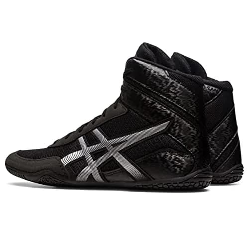 ASICS Men's MATCONTROL 3 Wrestling Shoes, 6.5 (24.5 cm), Black/Pure Silver | Secure Fit for Mat Performance thumbnail 3