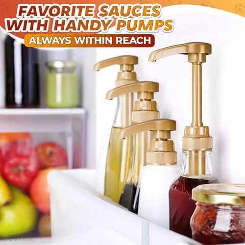 ALPENKOK 16 Pcs Coffee Syrup Pump, Compatible with Skinny, Torani, Davinci | Precise 0.3 oz Dispense, Gold Finish thumbnail 9