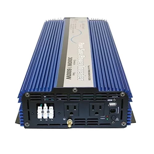 AIMS Power 3000W 12V Pure Sine Inverter Kit with Remote | 6000W Surge, UL Listed, Compact & Lightweight thumbnail 6