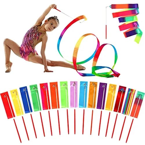 Yilloog Dance Wands 78.7 Inch | Gymnastics Streamers for Artistic Dance & Performance thumbnail 8