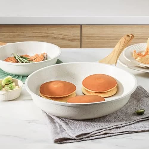 SENSARTE Nonstick Ceramic Frying Pan Skillet 11 Inch | Healthy Induction Compatible Egg Pan thumbnail 8