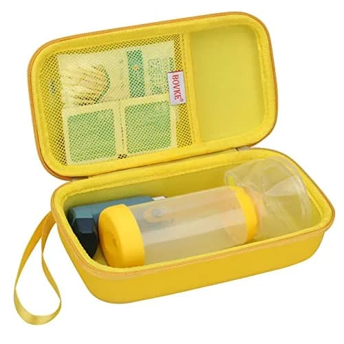 BOVKE Hard Travel Case for Asthma Inhaler, Inhaler Spacer, Masks, Accessories | Durable EVA, Portable & Secure (2400.7cc) thumbnail 1