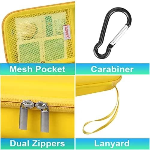 BOVKE Hard Travel Case for Asthma Inhaler, Inhaler Spacer, Masks, Accessories | Durable EVA, Portable & Secure (2400.7cc) thumbnail 3