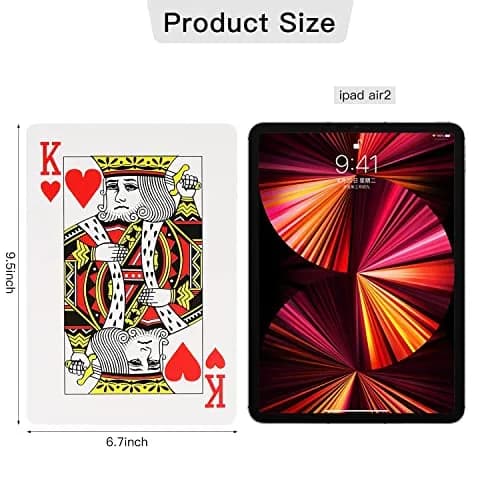 SeptCity Jumbo Playing Cards 9.5X6.7 Inches | Oversized Fun & Decoration (100 words) thumbnail 5