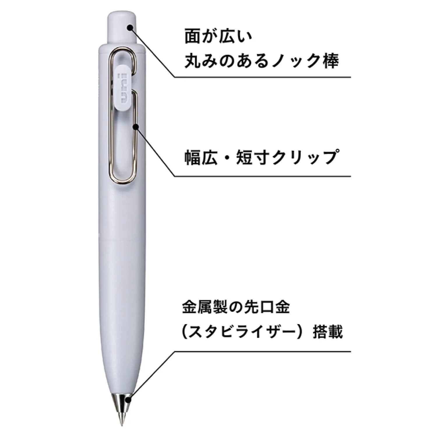 Mitsubishi Pencil Uni-Ball One P Gel Rollerball Pen 0.38mm Momo Pink | Smooth Hybrid Ink - view 4