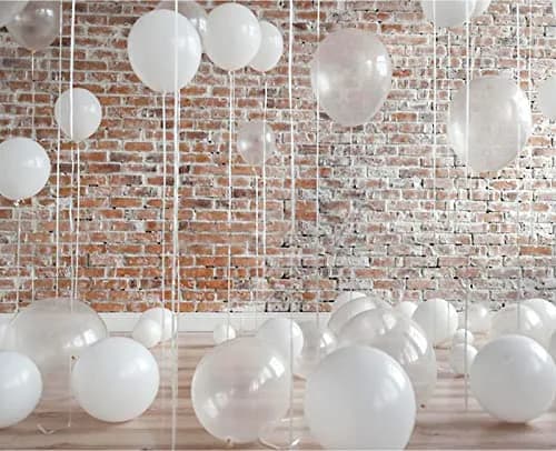 KUULBELA Clear Latex Balloons 12 inch (30.48 cm) | 110 Count Value Pack for Parties thumbnail 8