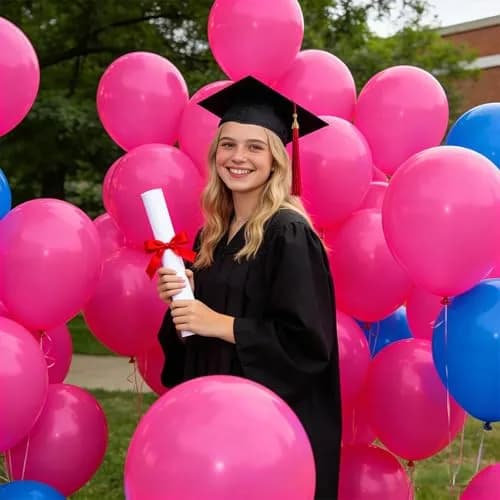 KUULBELA Hot Pink Latex Balloons 110pcs (12 inch) | Bright Party Decorations for Birthdays, Baby Showers, Weddings thumbnail 5