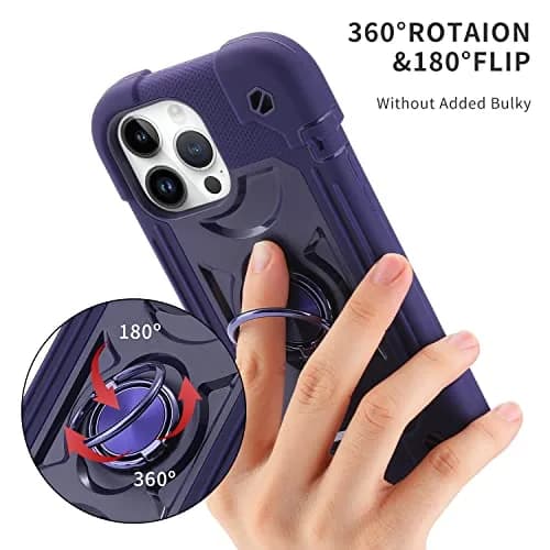 MARKILL Heavy Duty Shockproof Case with Ring Stand for iPhone 13 Pro Max 6.7 Inch | Military Grade Protection thumbnail 5