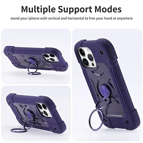 MARKILL Heavy Duty Shockproof Case with Ring Stand for iPhone 13 Pro Max 6.7 Inch | Military Grade Protection thumbnail 6