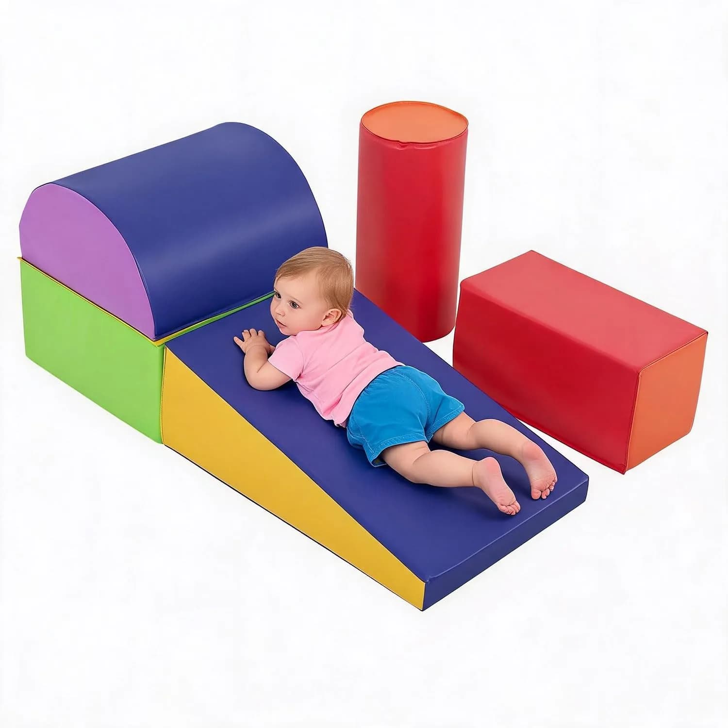 PayLessHere 5-Piece Climbing Toys for Toddlers 1-3 Years | Soft Foam Blocks for Active Play
