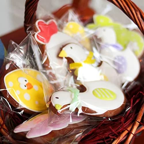 Morepack Clear Cellophane Treat Bags 4x4 Inches (200-Pack) | Professional Packaging for Cookies & Favors thumbnail 5