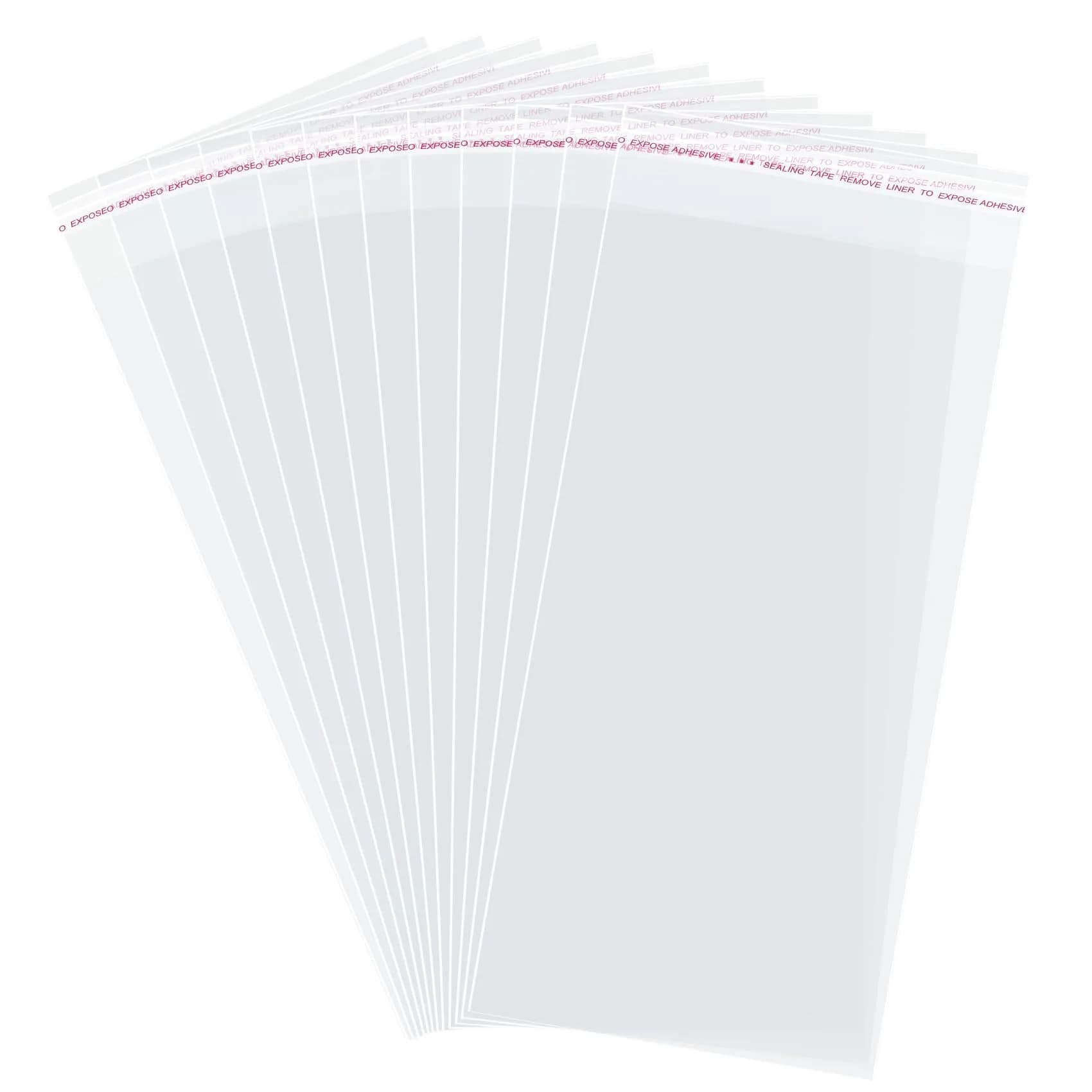 Morepack Clear Cellophane Treat Bags 5x10 Inches (200-Pack) | Professional Grade Packaging for Cookies and Favors - main product image