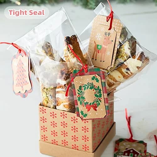 Morepack Clear Cellophane Treat Bags 5x10 Inches (200-Pack) | Professional Grade Packaging for Cookies and Favors thumbnail 3