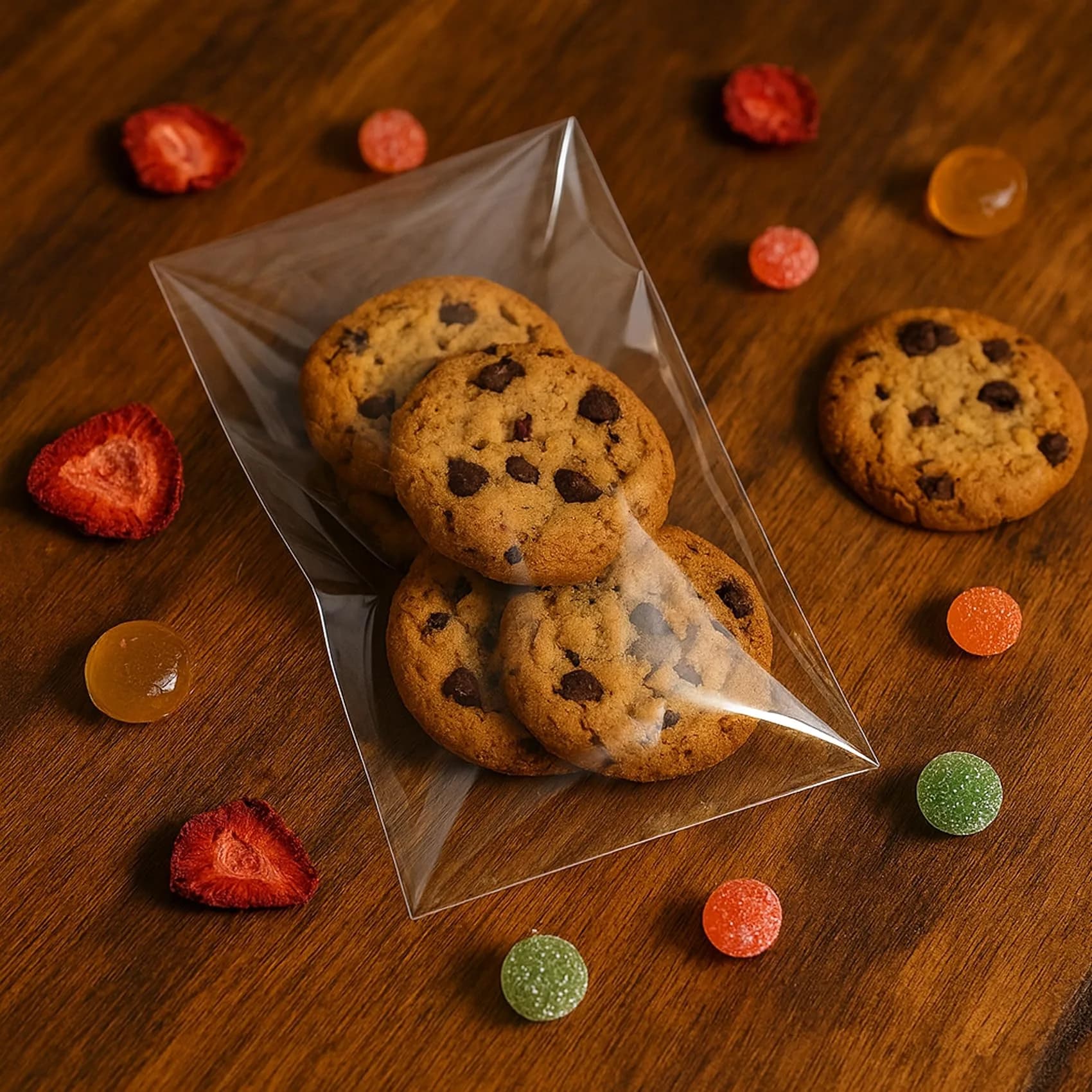 Morepack 5"x10" Clear Resealable Cellophane Bags (200 Pcs) | USA Import for Bakery & Crafts - view 4