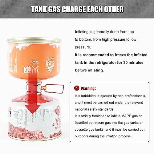 RULLINE Fuel Transfer Adapter for Camping & Hiking | Aluminum, Portable, Refillable Gas Canister Vent Valve thumbnail 3